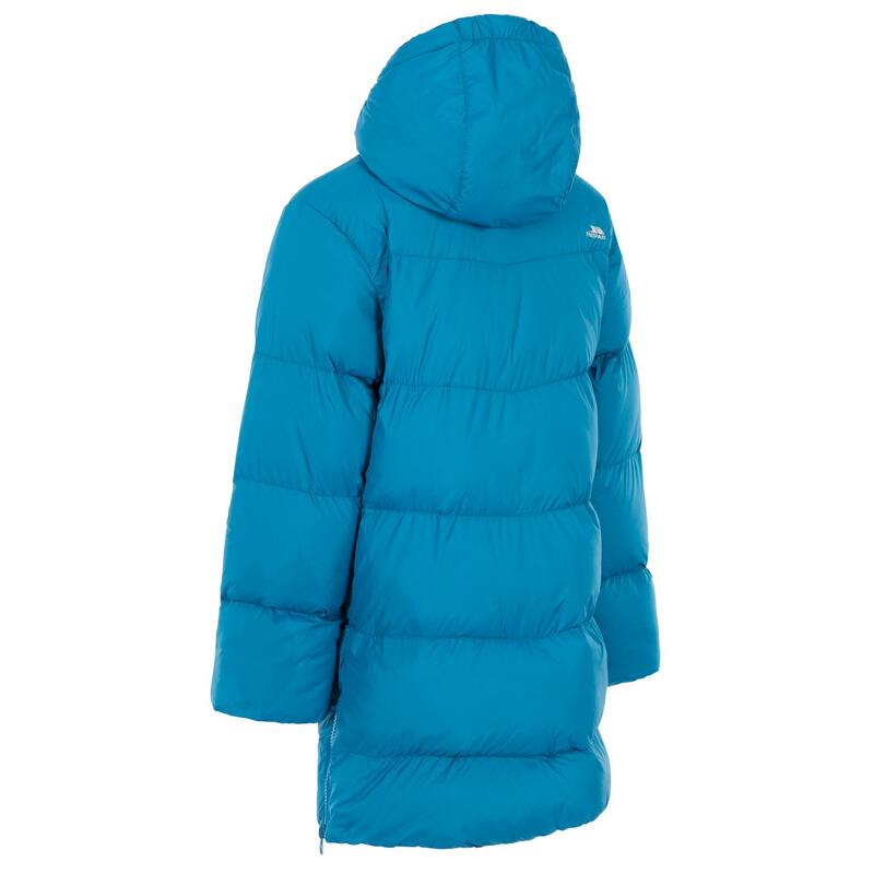 Gewatteerde jas voor kinderen (Rijk groenblauw)