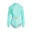 ARENA X TSUMORI CHISATO LADIES CAT GRAPHIC BACK ZIP LS BODYSUIT - JADE