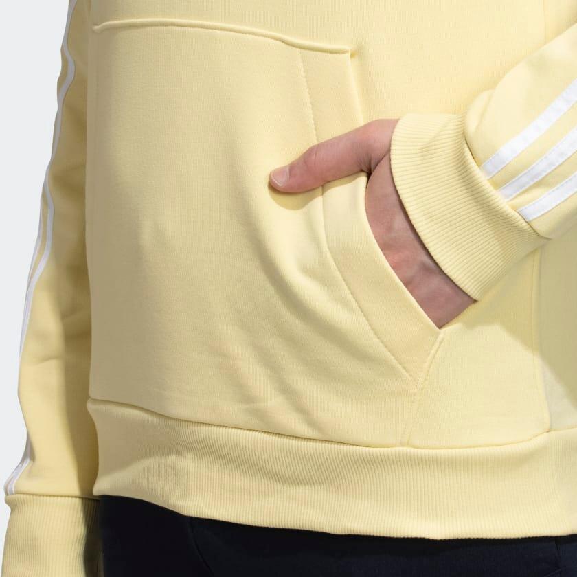 Adidas M 3S FT HD Men Sports Sweatshirts Yellow