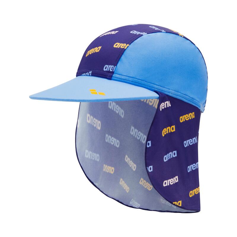 KIDS SWIMWEAR PASTEL POP SUN PROTECTION CAP - NAVY BLUE