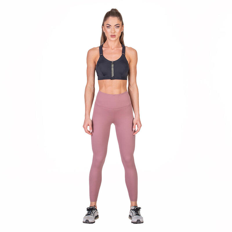 Women Reversible High-Waist Breathable Activewear Mesh Legging - PINK