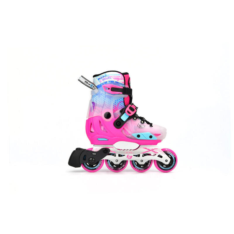 LE 兒童伸縮滾軸溜冰鞋 - 粉紅色