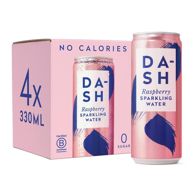 0 Calories Sparkling Water (330ml x4cans) - Raspberry