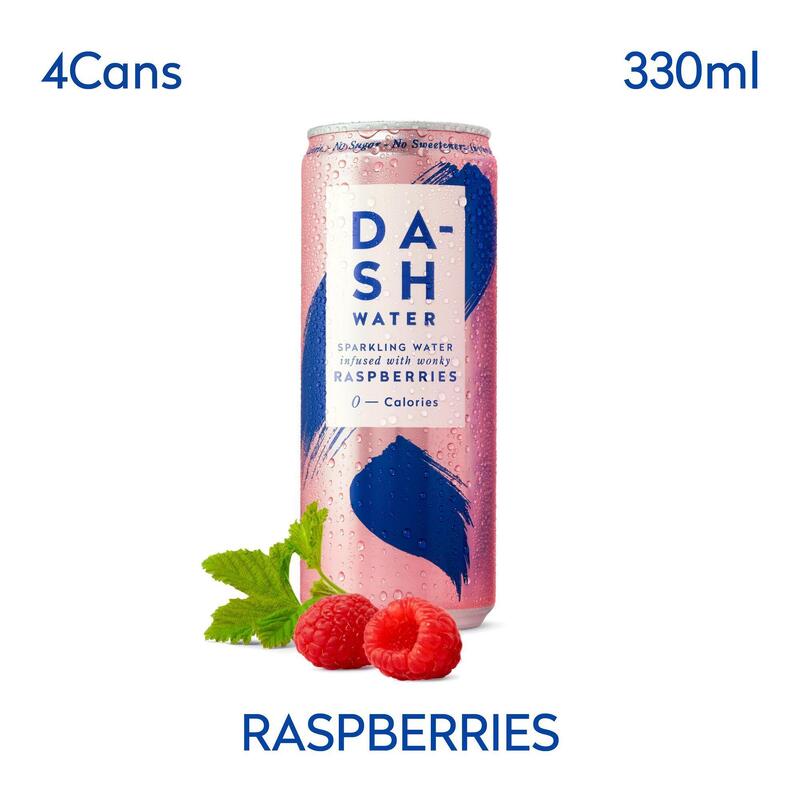 零卡路里天然水果有氣泉水 (330ml x 4罐) - 紅莓味
