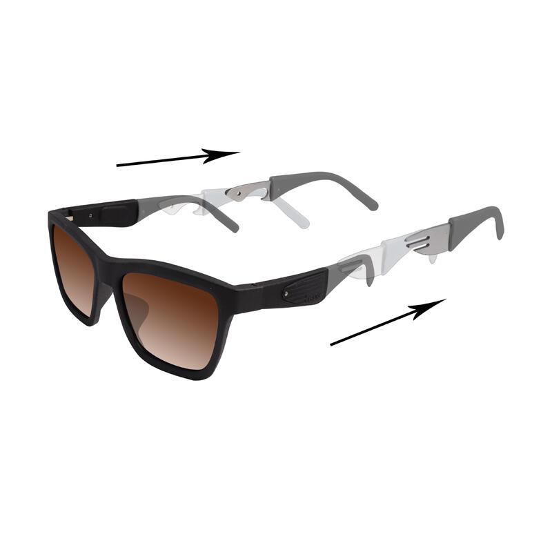 Magellan EX003 Journey Sunglasses - Matte Black / Brown Gradient