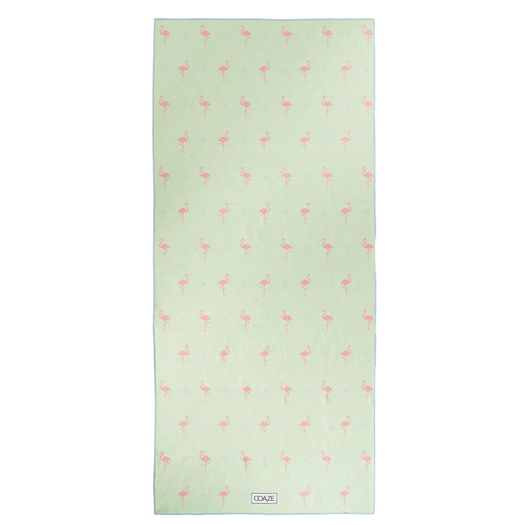 Unisex Sand Proof Sports Towel - The Wading Bird (Pink/Light Blue)