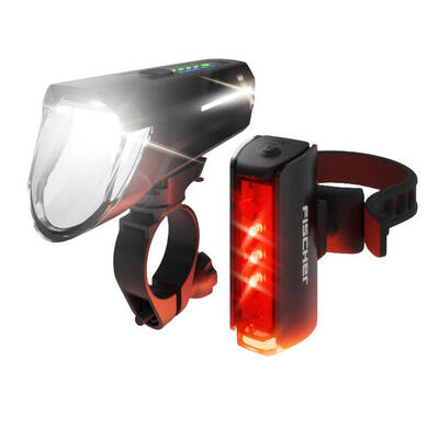 FISCHER LED-Akku Beleuchtungs-Set TWIN STOP 110 Lux