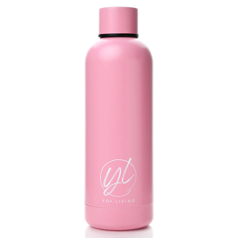 Mindful Bottle - Stainless Steel Vacuum Insulated 500ml - Pink