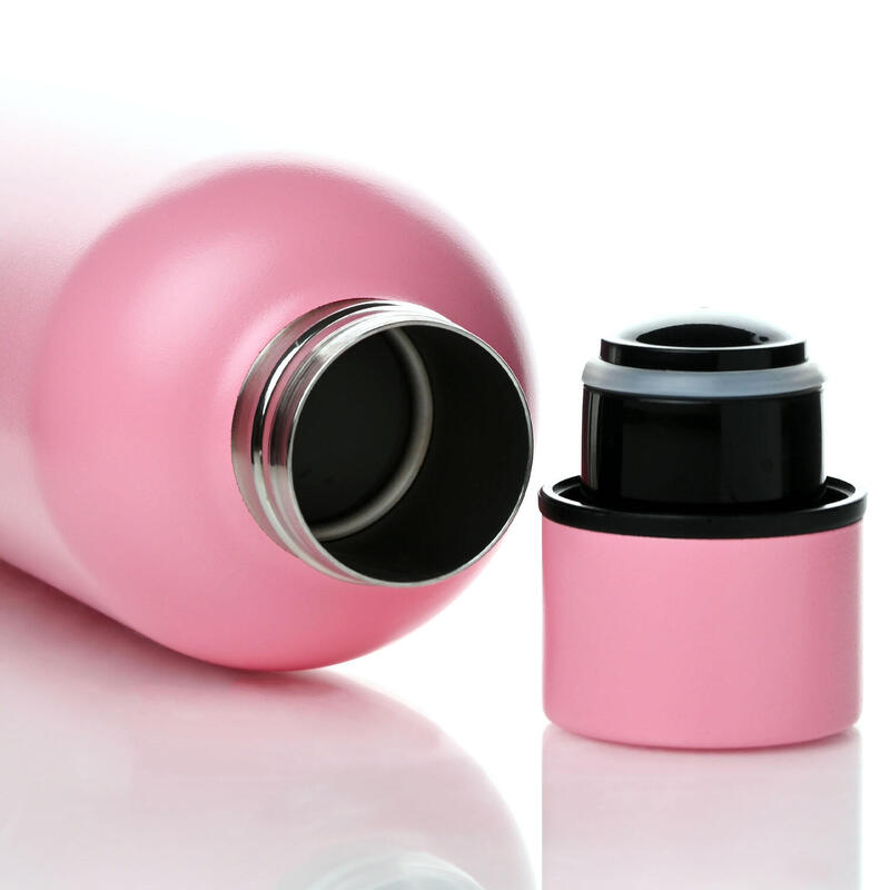 Mindful Bottle - Stainless Steel Vacuum Insulated 500ml - Pink