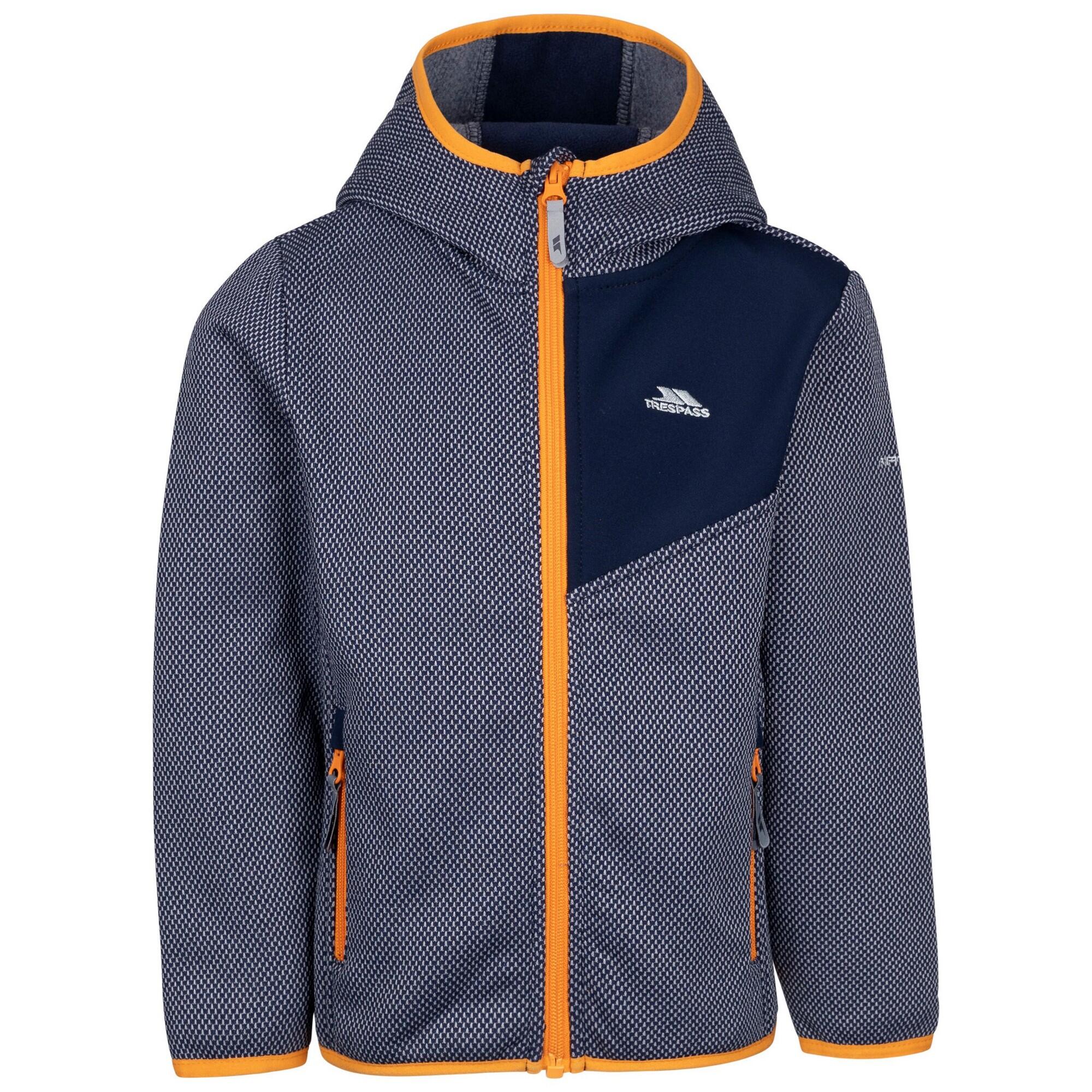 TRESPASS Childrens/Kids Playton AT200 Fleece Jacket (Navy)