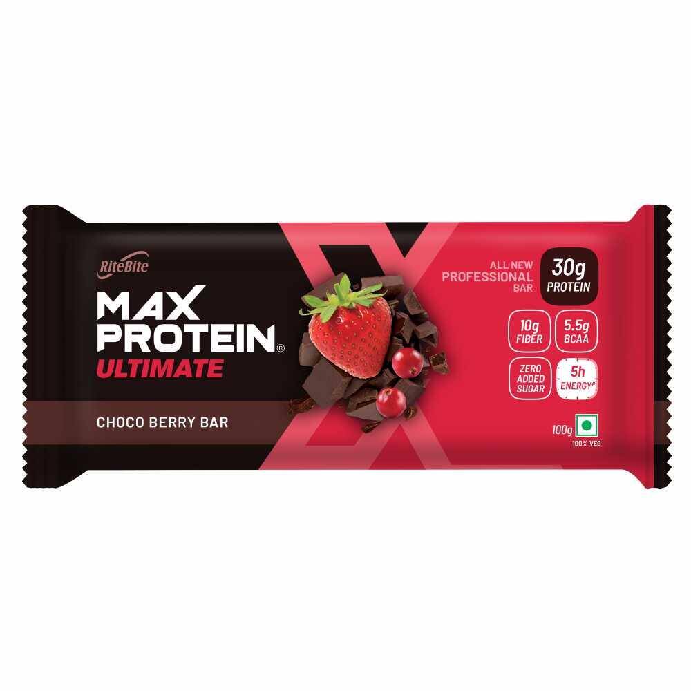 RiteBite Max Protein Ultimate Choco Berry 30g Protein Bar (Pack of 6) -  1