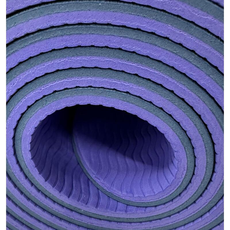 6MM 雙色瑜伽墊 - 寶藍色 / 紫色