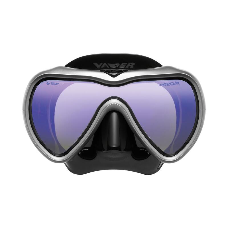 Vader Men Scuba Diving Mask - Silver