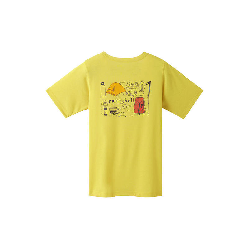 Mountain Gear 女裝快乾透氣短袖運動印花T恤 - 黃色