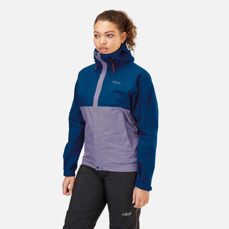 Women's Every-Activity Downpour Eco Jacket - Blue x Purple