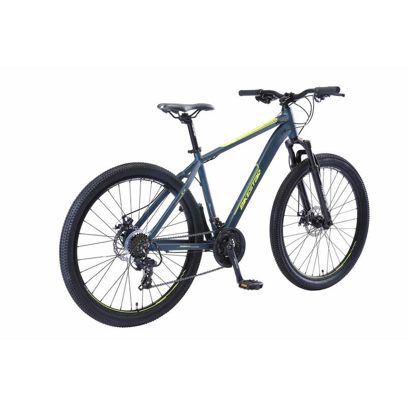 Bikestar Hardtail MTB Alu Sport L 27.5 inch 21 speed Blauw/geel