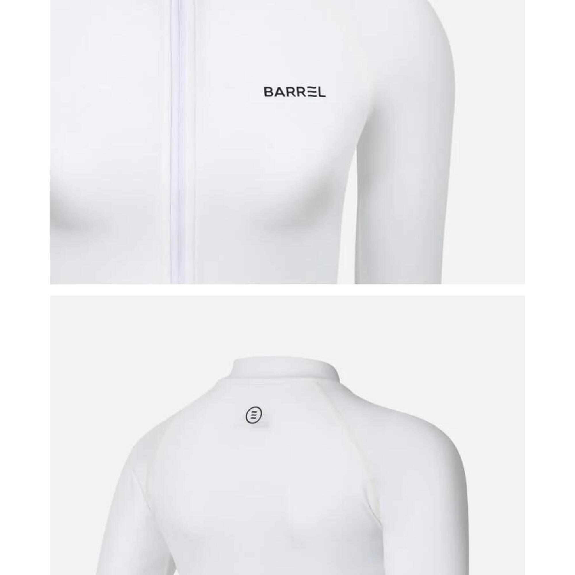 Women Essential Zip-Up Rashguard - WHITE