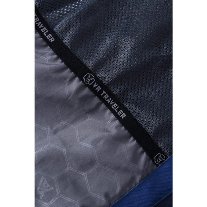 T223101 Men Waterproof Zippable Jacket - Blue