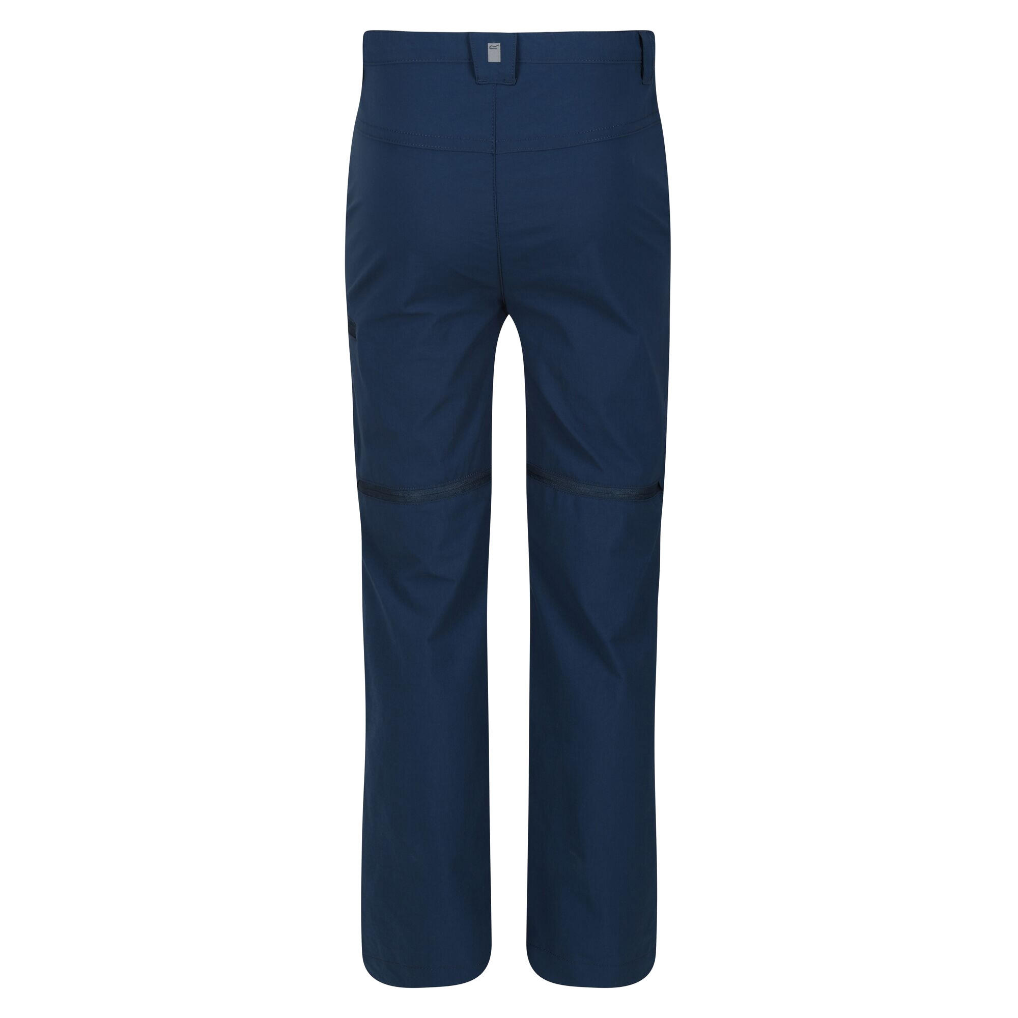 Childrens/Kids Highton Stretch ZipOff Walking Trousers (Blue Wing) 2/4