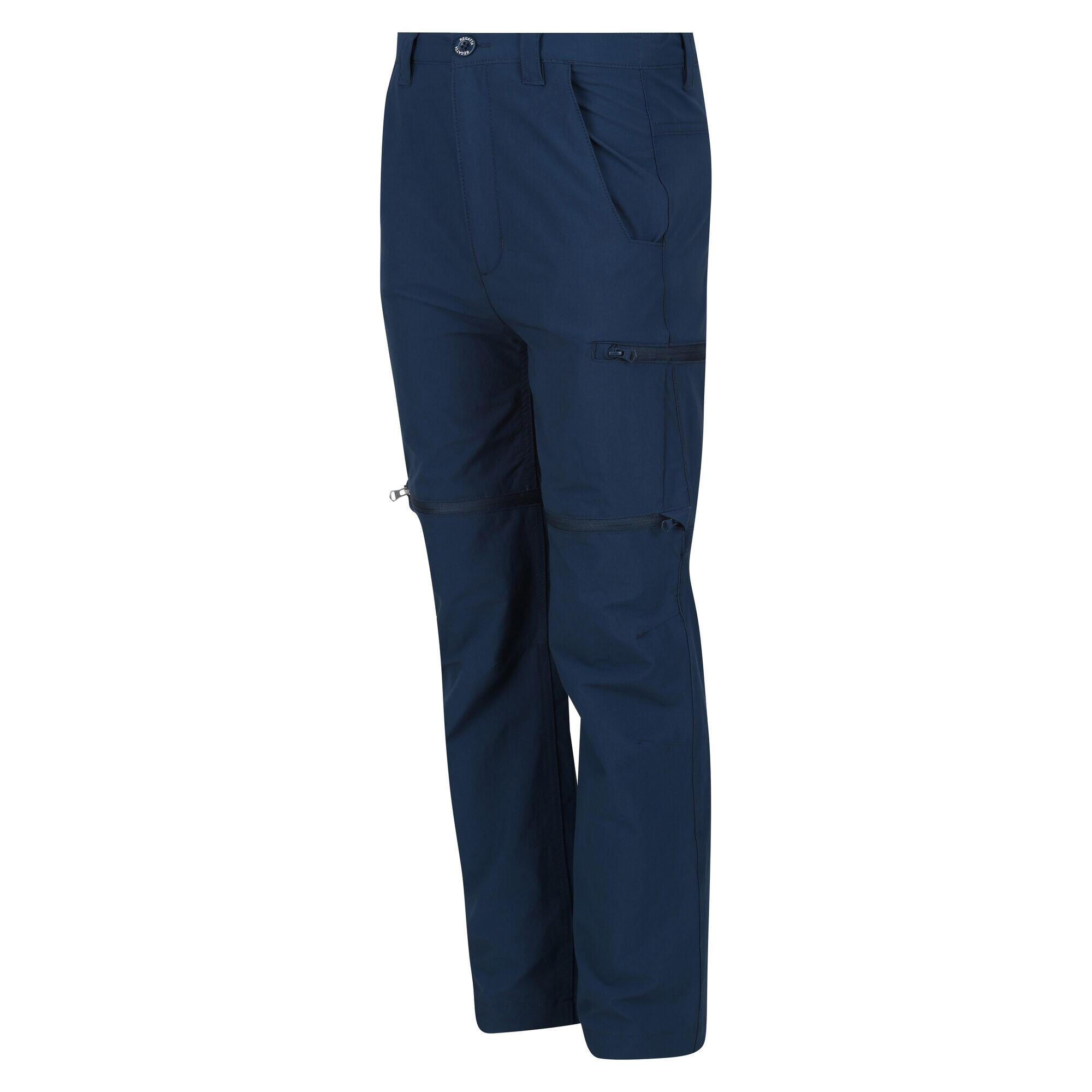 Childrens/Kids Highton Stretch ZipOff Walking Trousers (Blue Wing) 3/4