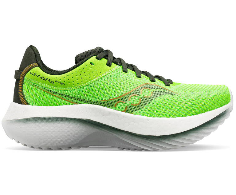 Saucony Men Kinvara Pro Running Shoes Slime/Umbra 10.5