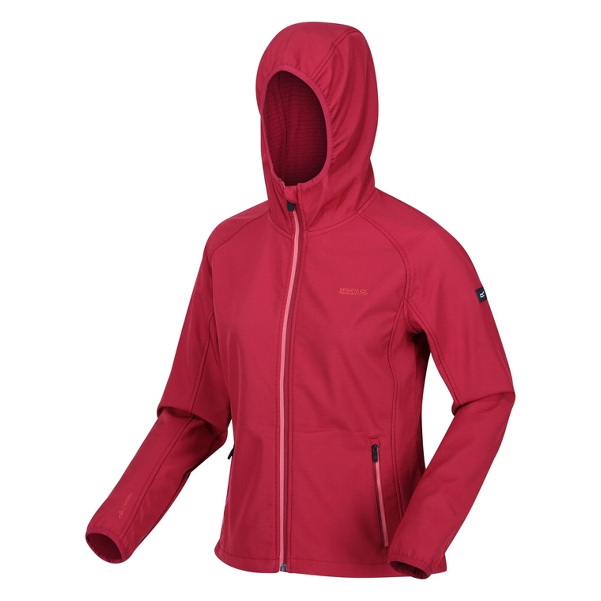 Womens/Ladies Ared III Soft Shell Jacket (Rumba Red) 3/4