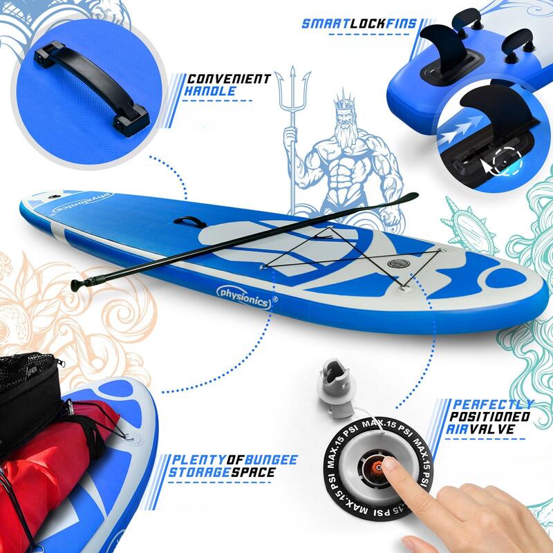 Physionics Sup Board 366cm Complete Set Watersport