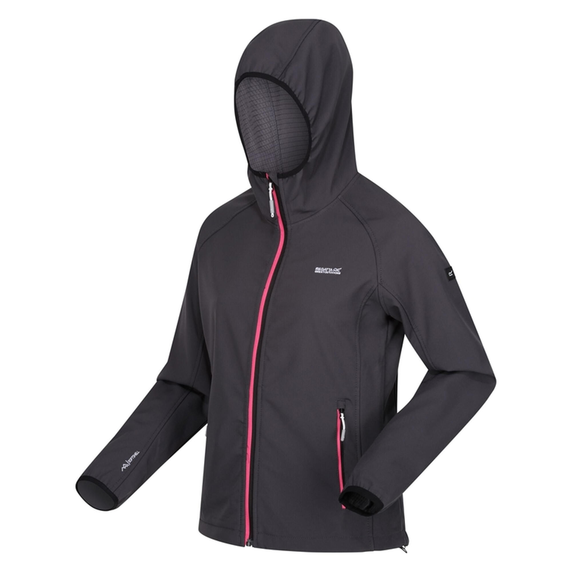 Womens/Ladies Ared III Soft Shell Jacket (Seal Grey) 3/4
