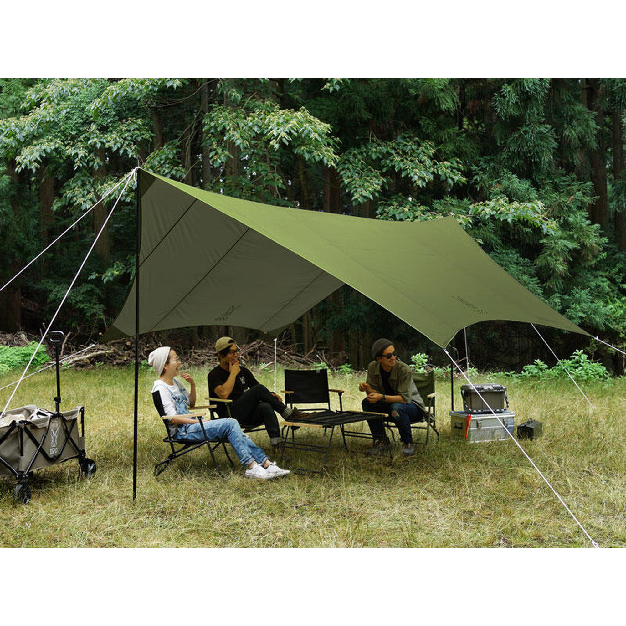 ITSUKA NO TARP TT5-631-KH Camping Tarps - Khaki