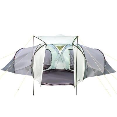 Koepeltent bern 4 - 4 persoons kampeertent - panoramisch dakraam. 2 slaapcabines