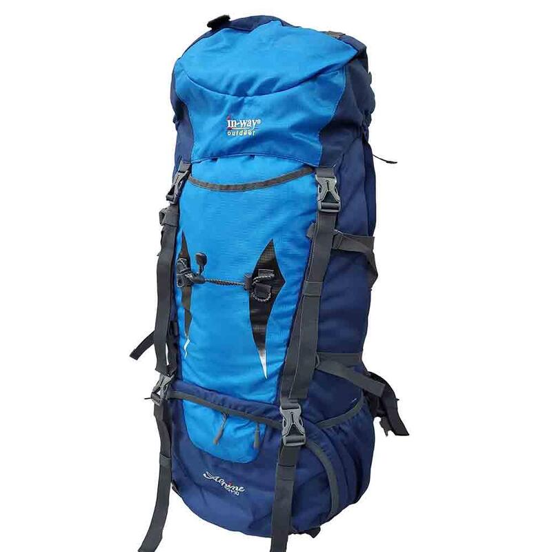 Alpine 60+10 露營遠足背包 60+10L - 淺藍色