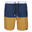 Heren Benicio Zwemshorts (Donker denim/goudkleurig stro)