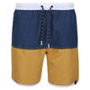 Heren Benicio Zwemshorts (Donker denim/goudkleurig stro)