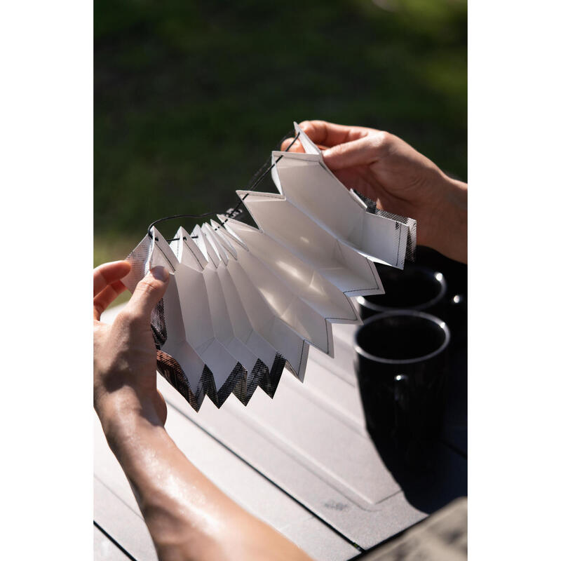 GZ泰維紙戶外超輕防水燈罩 - 飛碟圖案/黑色