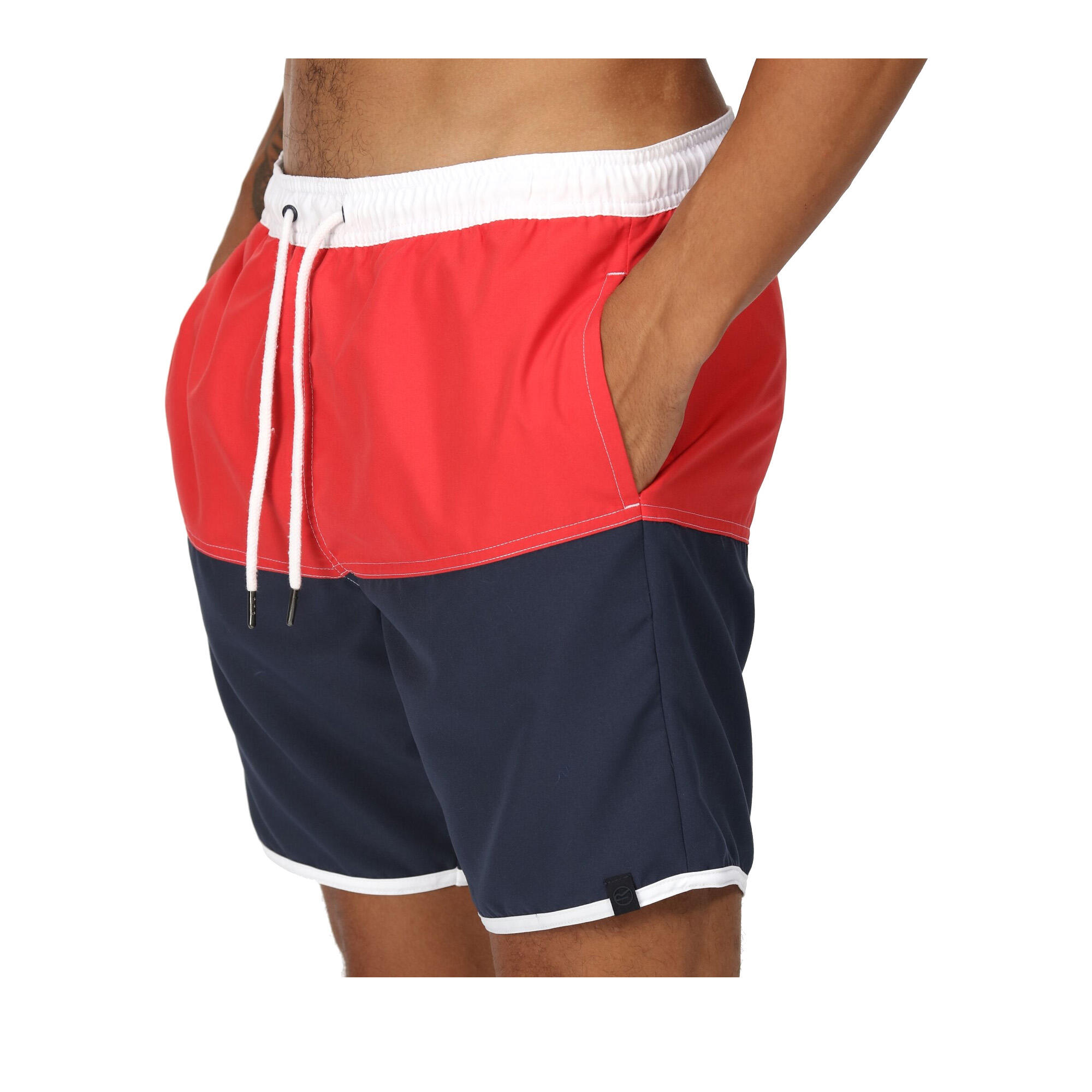 Costume Da Bagno A Pantaloncino Uomo Regatta Benicio Rosso Roccocò Blu Navy 4/5