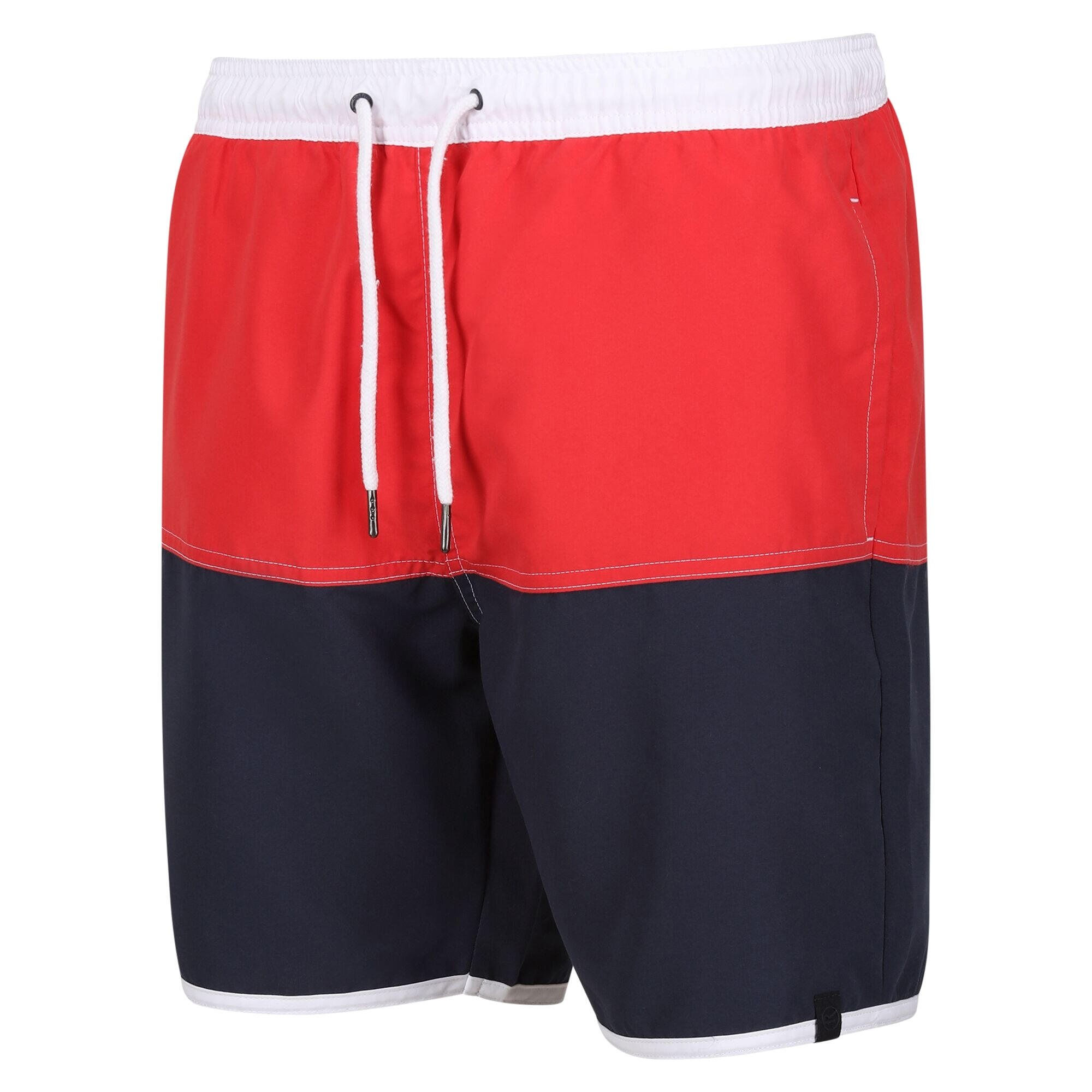 Costume Da Bagno A Pantaloncino Uomo Regatta Benicio Rosso Roccocò Blu Navy 3/5