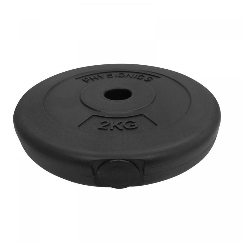 Set discuri din plastic umplute cu cimnet, 2 x 2kg, Physionics