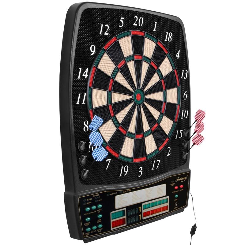 Set darts electronic LCD, pentru 1-16 jucatori, 12 sageti, 100 de varfuri de sch