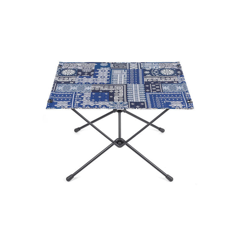 Table One Hard Top L Foldable Camping Table - Blue Bandana