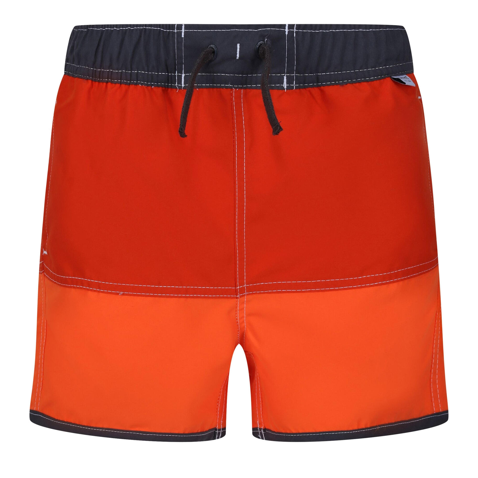 REGATTA Childrens/Kids Sergio Swim Shorts (Rusty Orange/Blaze Orange)