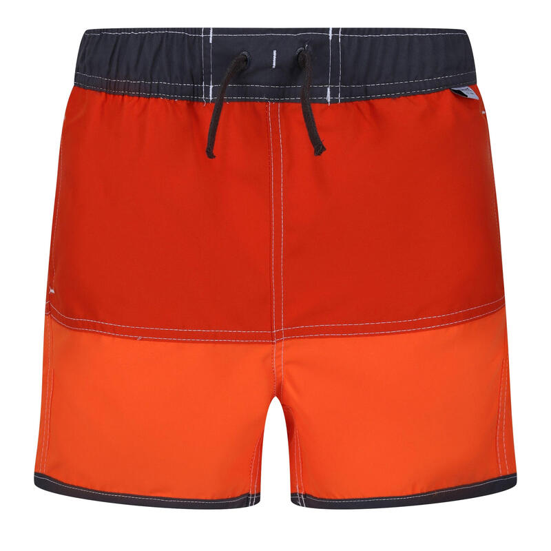 "Sergio" Badeshorts für Kinder Rost/Orange/Leuchtend Orange