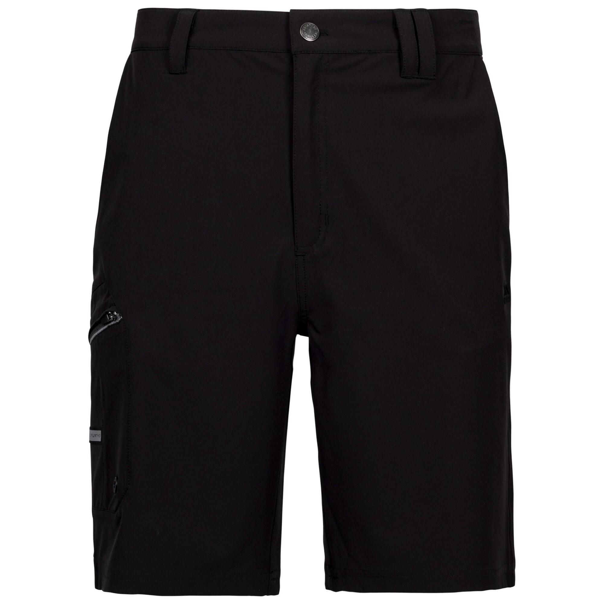 TRESPASS Mens Upwell TP75 Casual Shorts (Black)