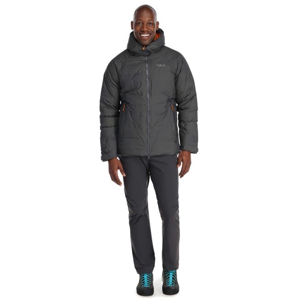 Rab Mens Valiance Waterproof Trekking Down Jacket Graphene