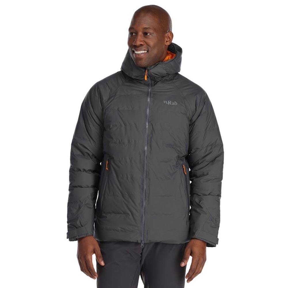 Rab Mens Valiance Waterproof Trekking Down Jacket Graphene
