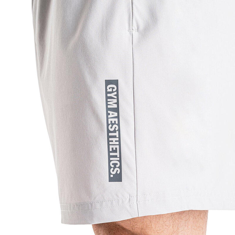 Men Breathable Dri-Fit 5" Running Sports Shorts - WHITE