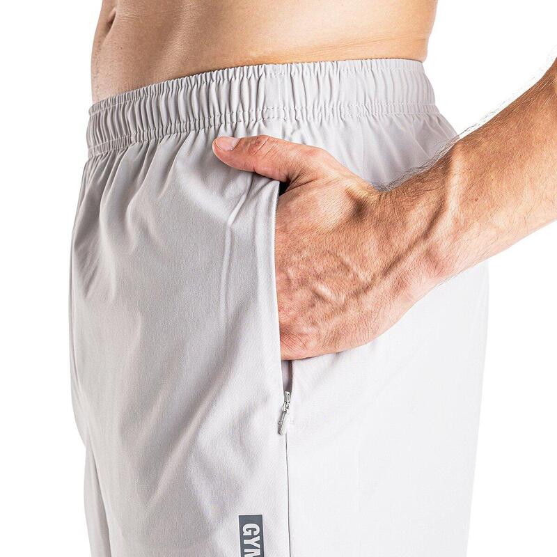 Men Breathable Dri-Fit 5" Running Sports Shorts - WHITE