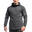 Men ArmPrint Lightweight Sports Softshell Windbreaker Jacket with Hood - Grey