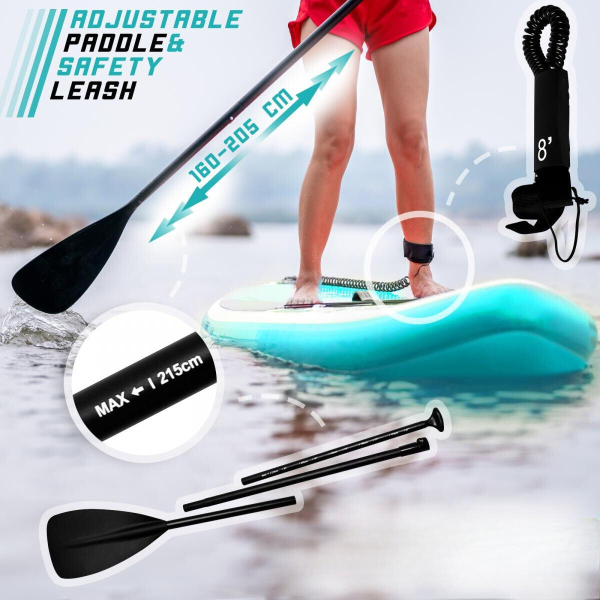 Physionics Sup Board 320cm Complete Set Watersport 5/7