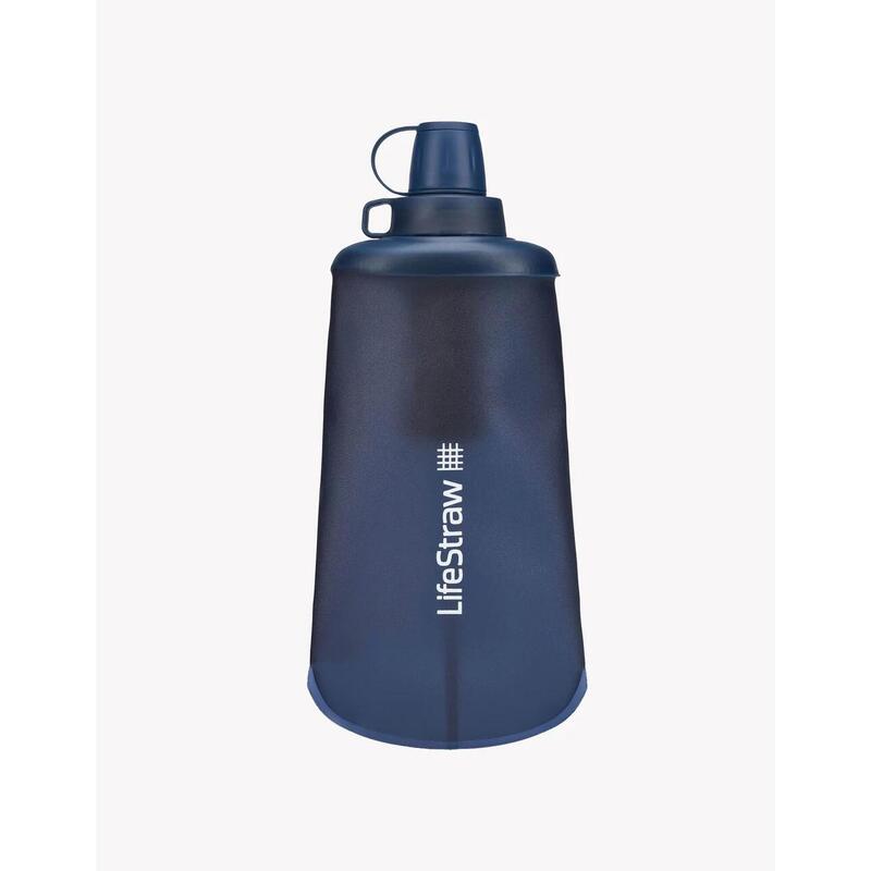 Collapsible Squeeze  Filter Bottle 650ml - Blue