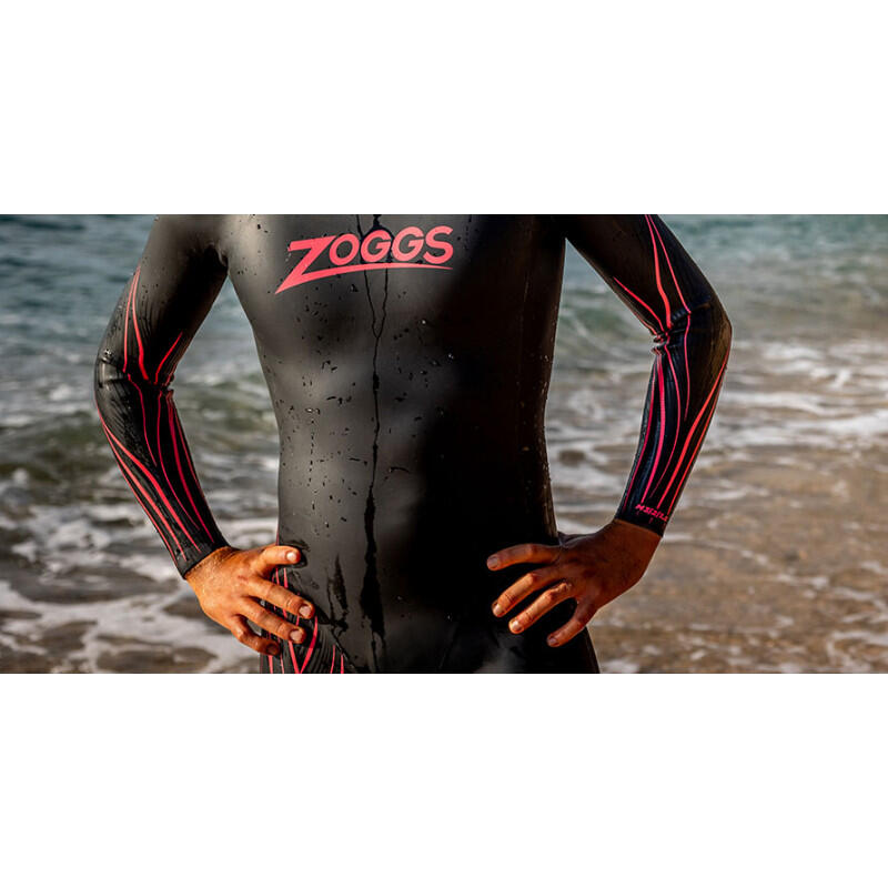 Men's Neoprene Triathlon Wetsuit Zoggs Hyper Tour FS 2024